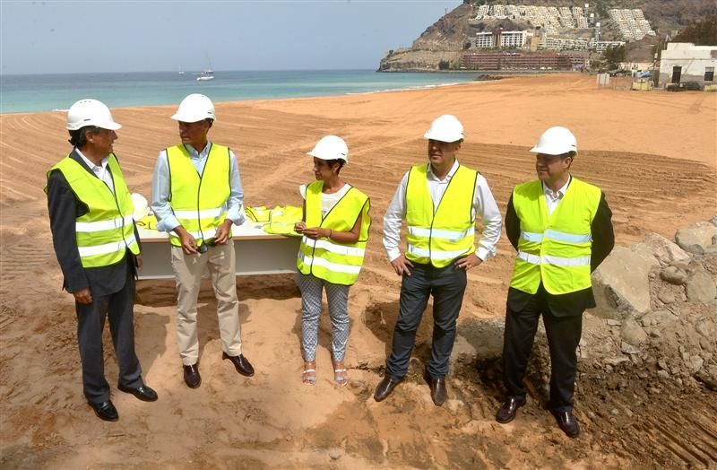 Visita de la Feht a la nueva Playa de Anfi Tauro