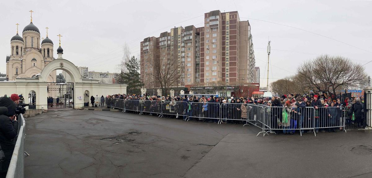 Funeral y ceremonia de despedida del político opositor ruso Alexei Navalny en Moscú