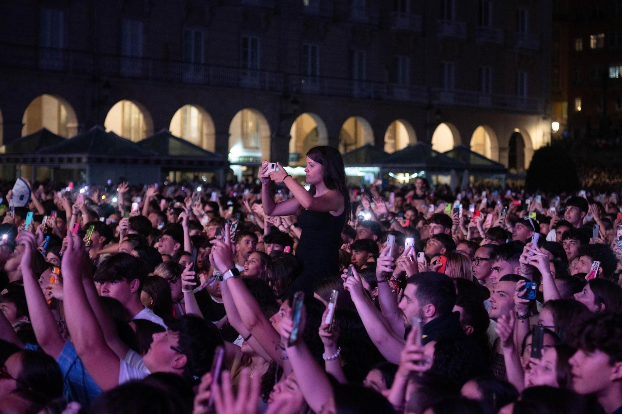 Concierto de Omar Montes en las fiestas de María Pita