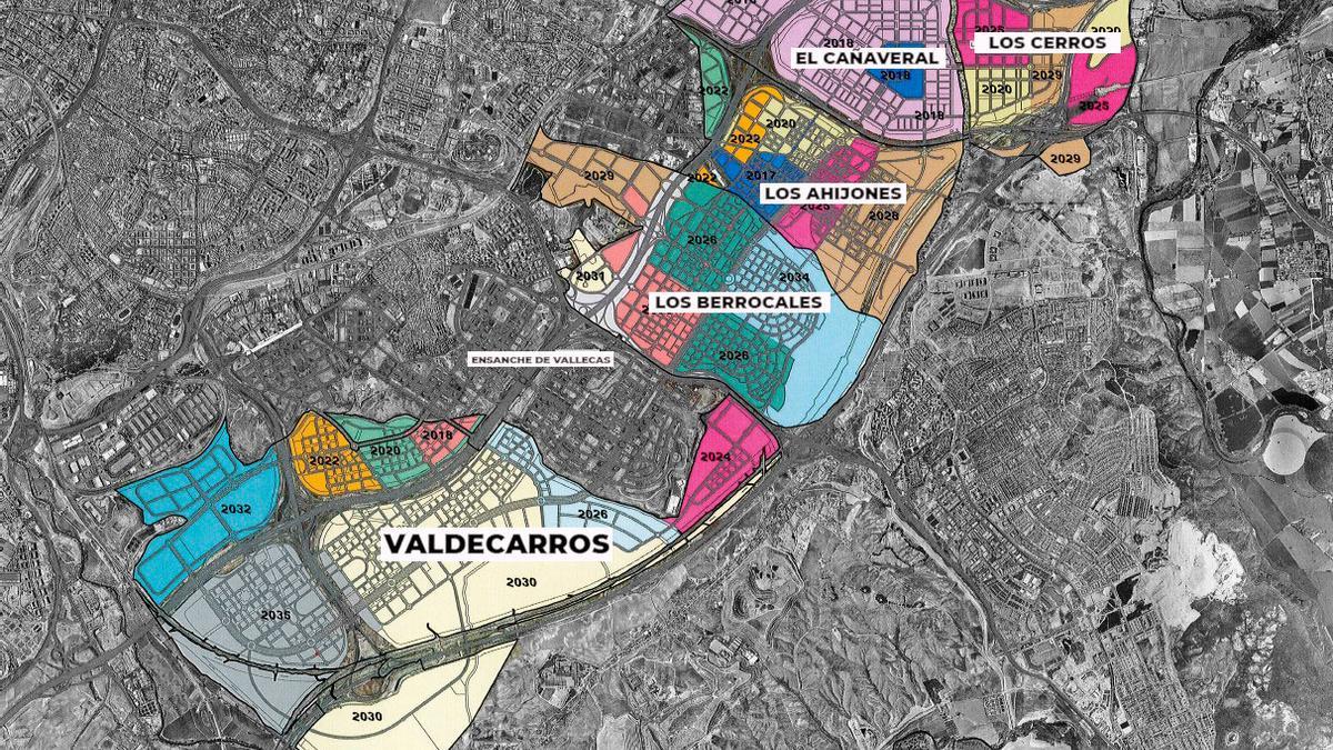 Los nuevos desarrollos del Sureste de Madrid, principal punto de expansión de la capital.
