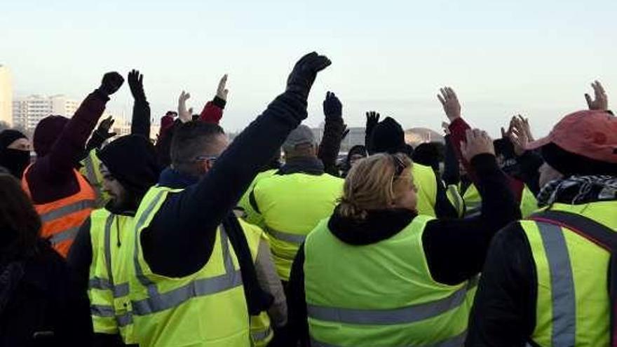 &quot;Chalecos amarillos&quot; contra la pérdida de poder adquisitivo. // AFP