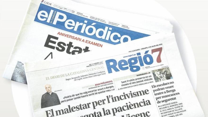 Aquest mes d&#039;agost, amb Regió7 pots llegir també El Periódico en català