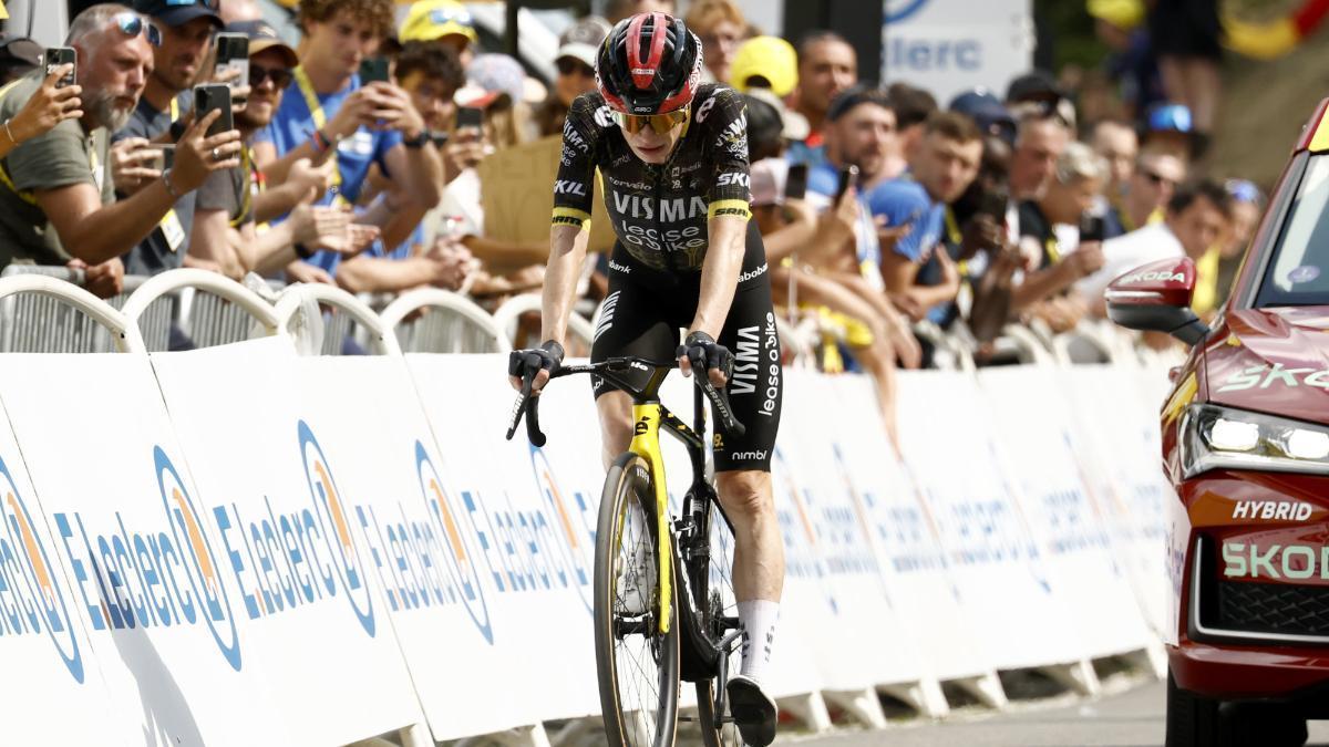 El sufrimiento de Jonas Vingegaard en la sexta etapa el Tour de Francia
