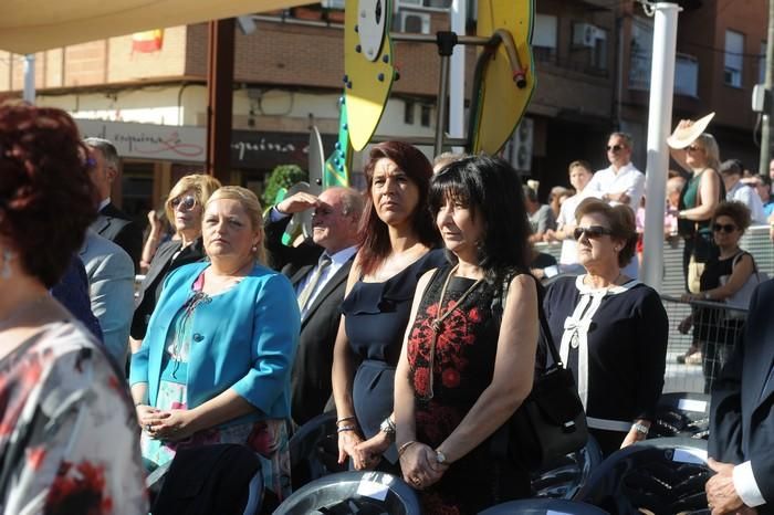 Exhibición de saltos y jura de bandera en Alcantar