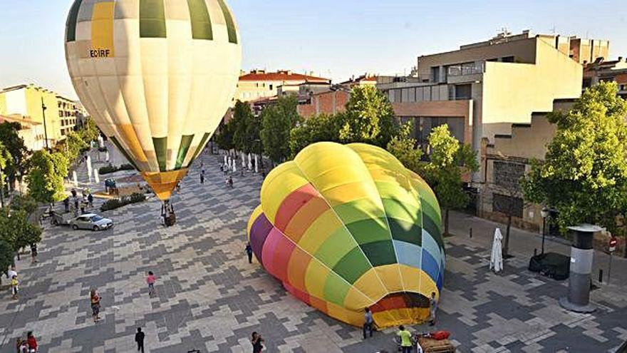 Globus en la sortida de la plaça de Can Font