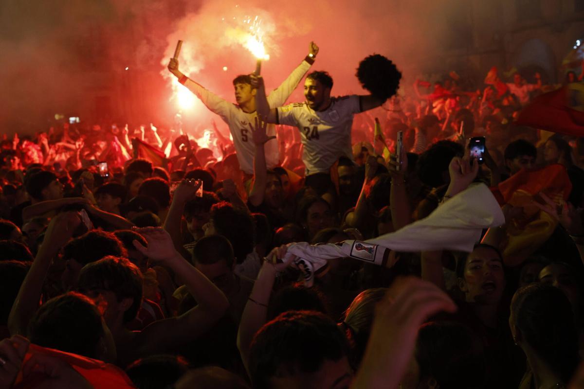 Las celebraciones del Mundial en Avilés, en imágenes