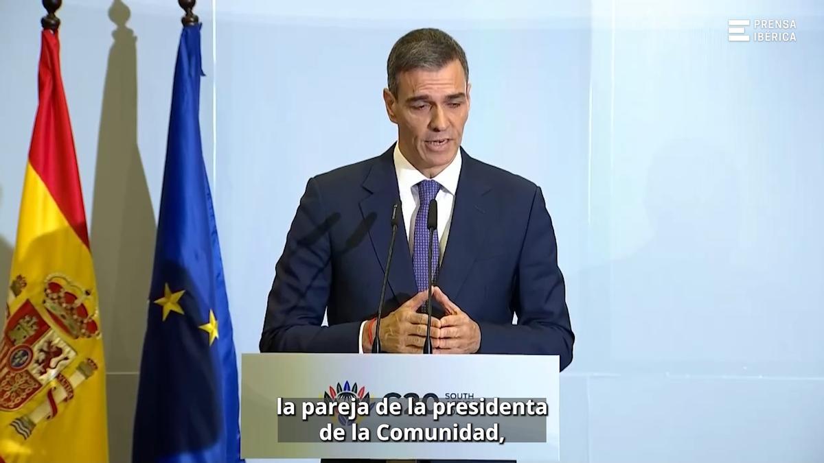Sánchez insiste en la inocencia del fiscal general y rechaza hablar de un posible indulto