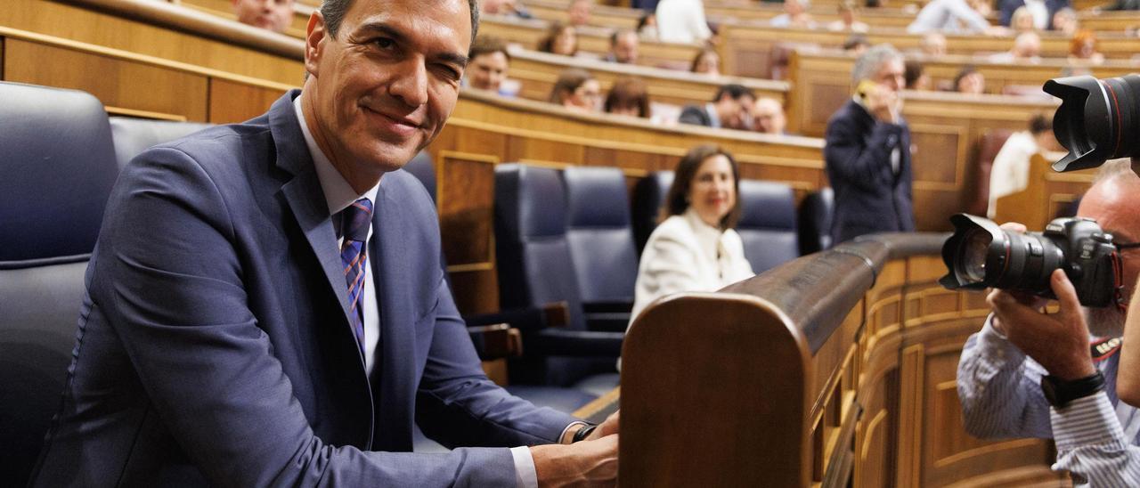 Archivo - El presidente del Gobierno en funciones, Pedro Sánchez, en un peno del Congreso