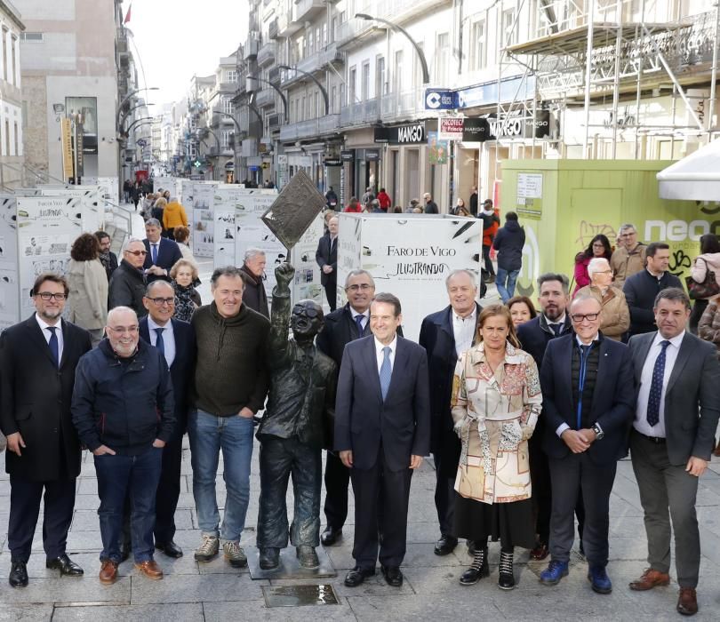 Adolfo García, Gogue, Da Silva, Davila, Prol, Abel Caballero, Fernández Astray, Carmela Silva, Costa, Chema Rodríguez y Carlos Calo