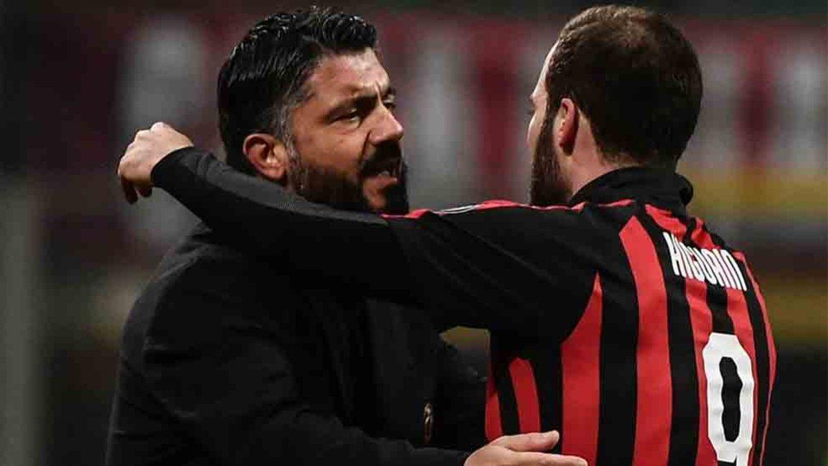 Gattuso habló de la marcha de Higuaín