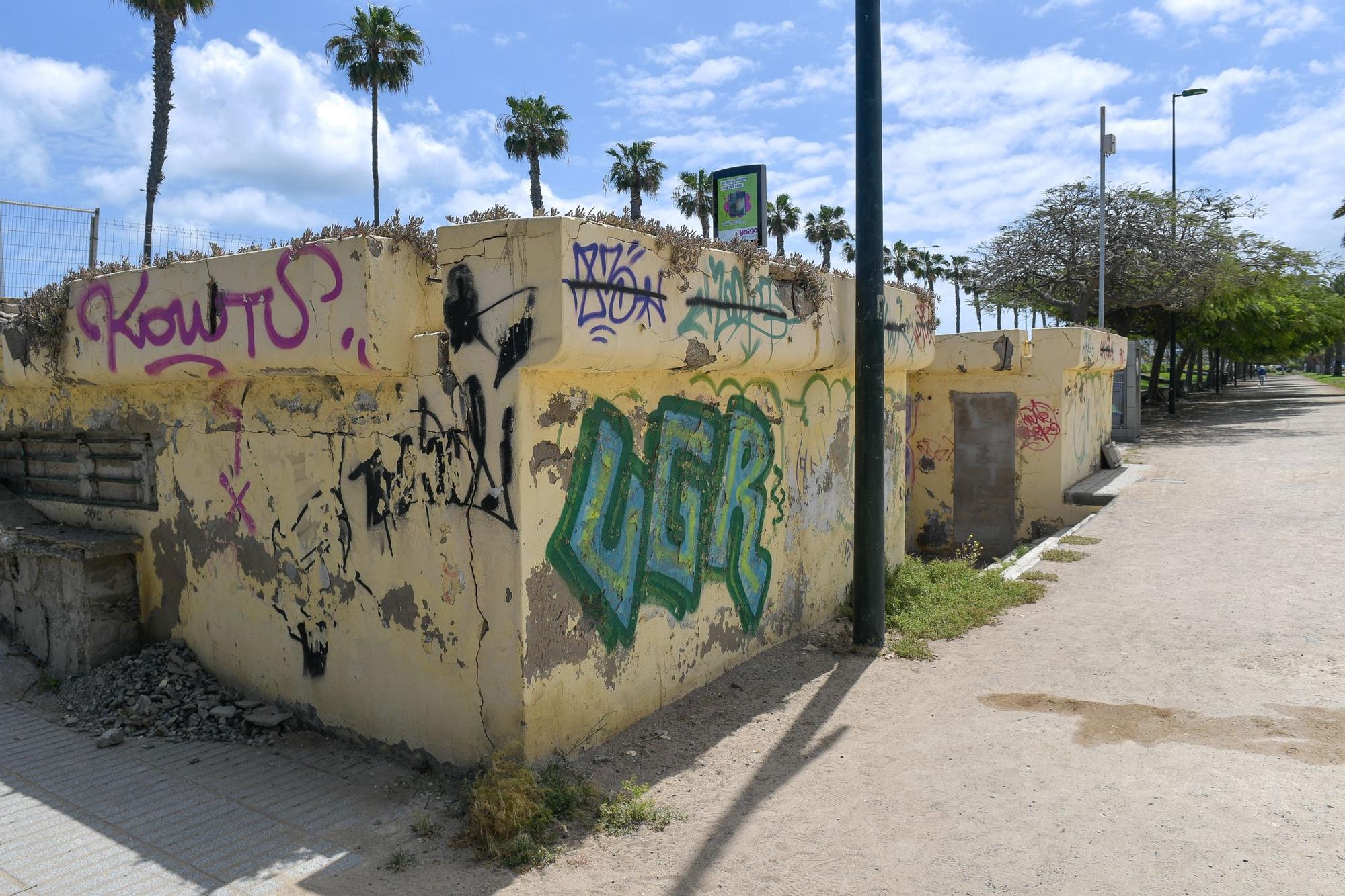 Cuarto de servicio en ruinas en el Parque Romano