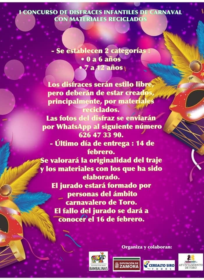 Concurso de carnaval en Toro con materiales reciclados.