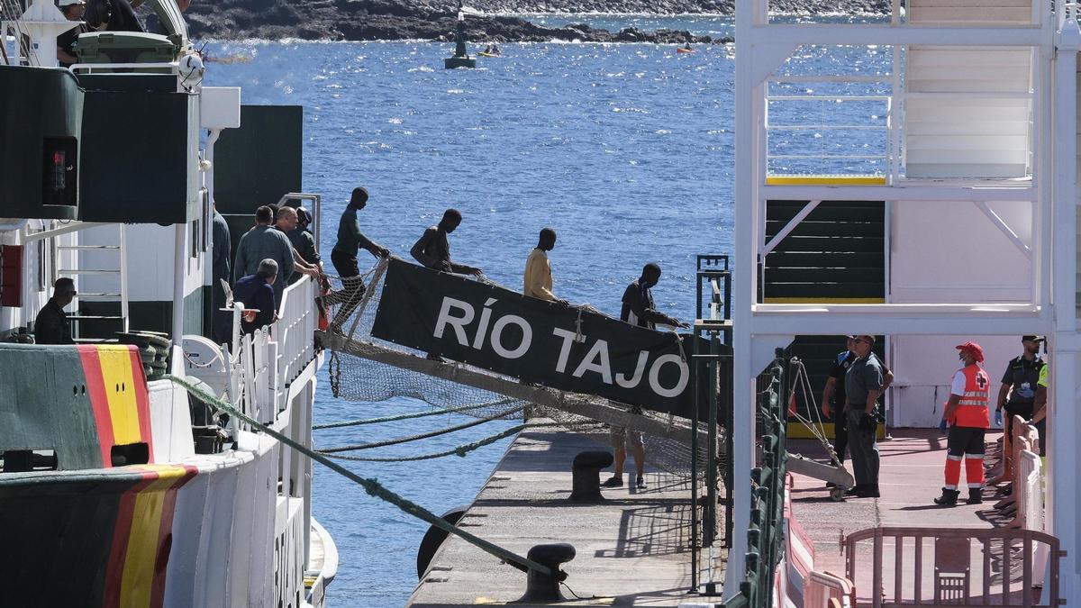 Migrantes llegados este sábado a Canarias.