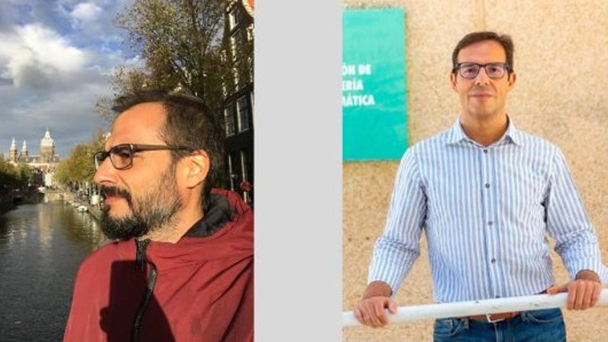 Los investigadores de la UEX Javier Plaza y Antonio Plaza.