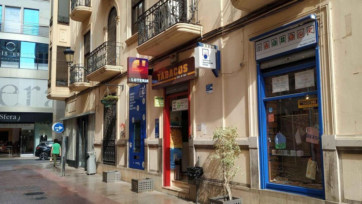 Administración que ha sellado el boleto de seis aciertos en la Bonoloto.