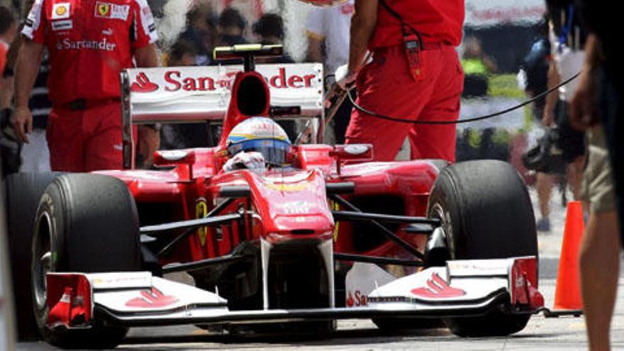 El piloto español de Ferrari, Fernando Alonso.