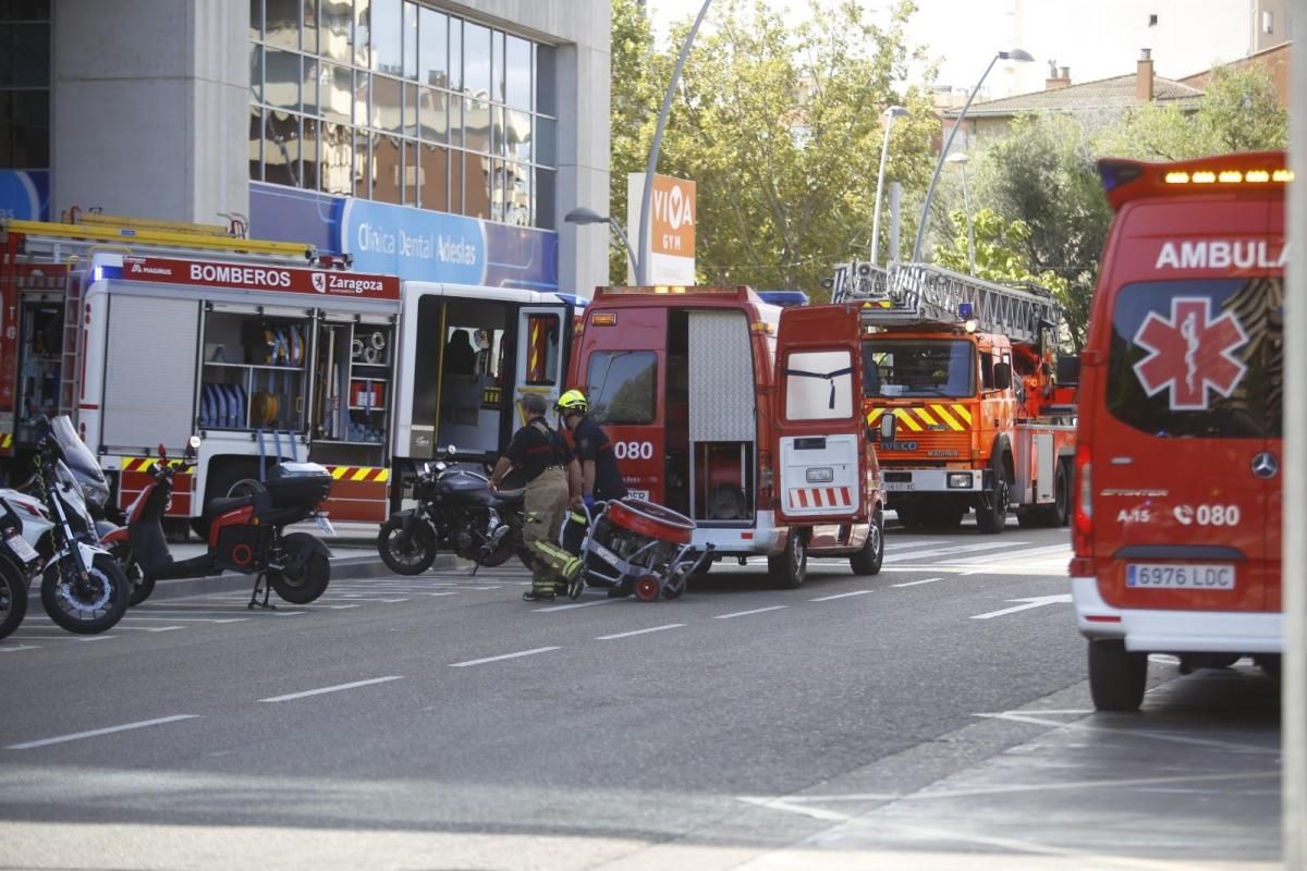 Incendio en el WTC de Zaragoza