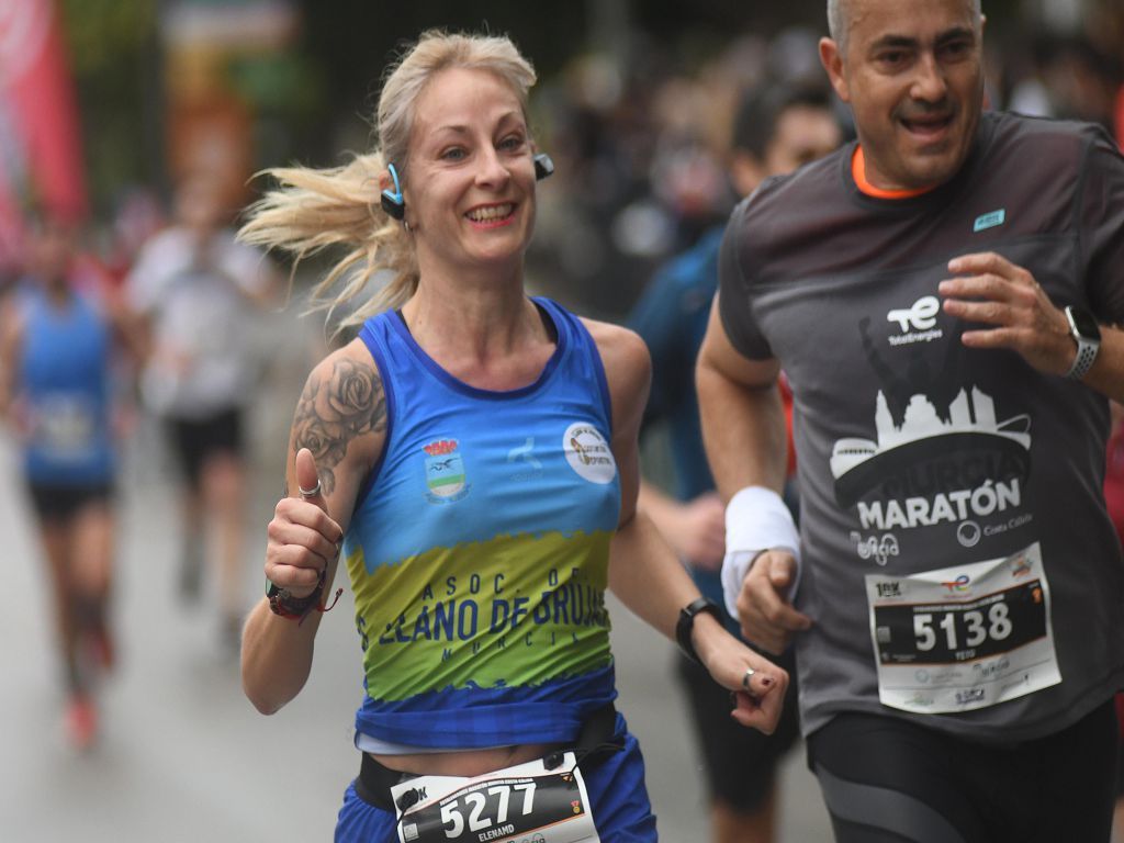 Llegada y podios de la 10k, la media maratón y la maratón de Murcia (I)