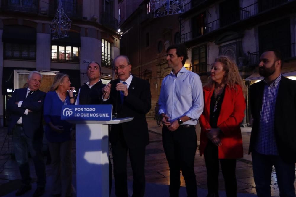 Acto del PP en la plaza de la Constitución