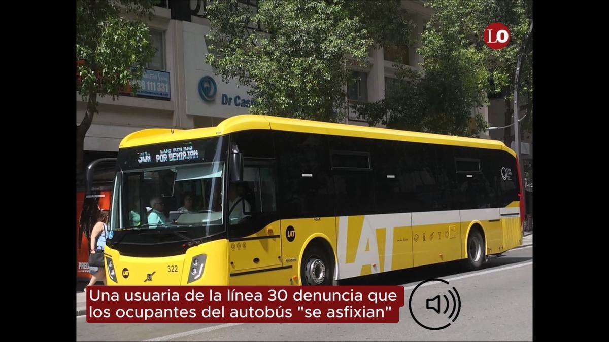 Una usuaria de la línea 30 denuncia falta de ventilación en el autobús: "Nos asfixiamos"