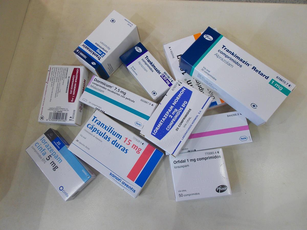 Las benzodiacepinas más consumidas.