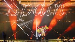 Melody durante su actuación en Eurovisión. EFE/EPA/GEORGIOS KEFALAS