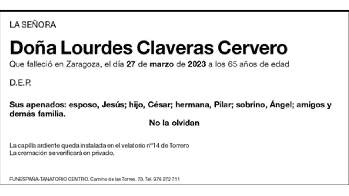 Lourdes Claveras Cervero