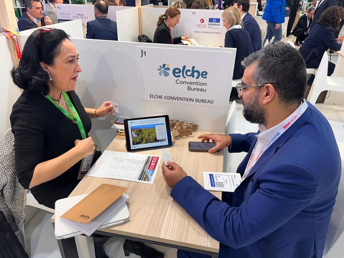 El stand que tiene Elche en el Congreso Internacional de Barcelona