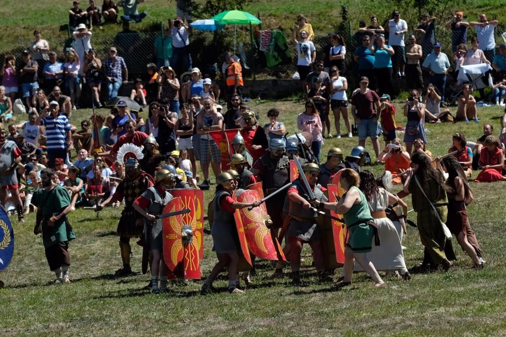 Batalla en la fiesta Astur romana en Carabanzo