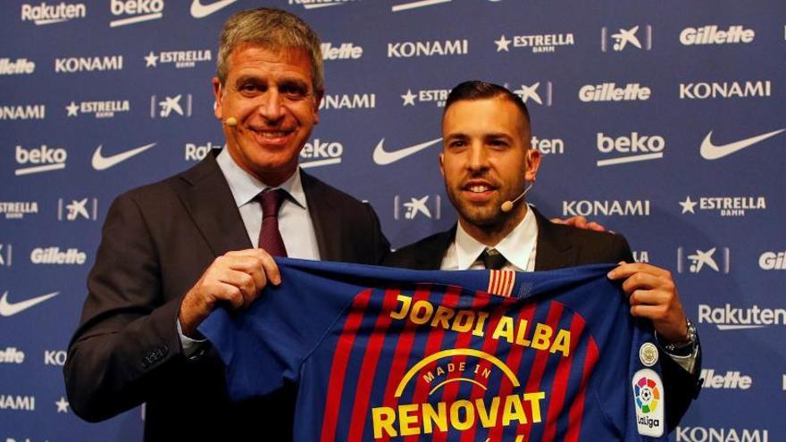 Jordi Alba amb Jordi mestre