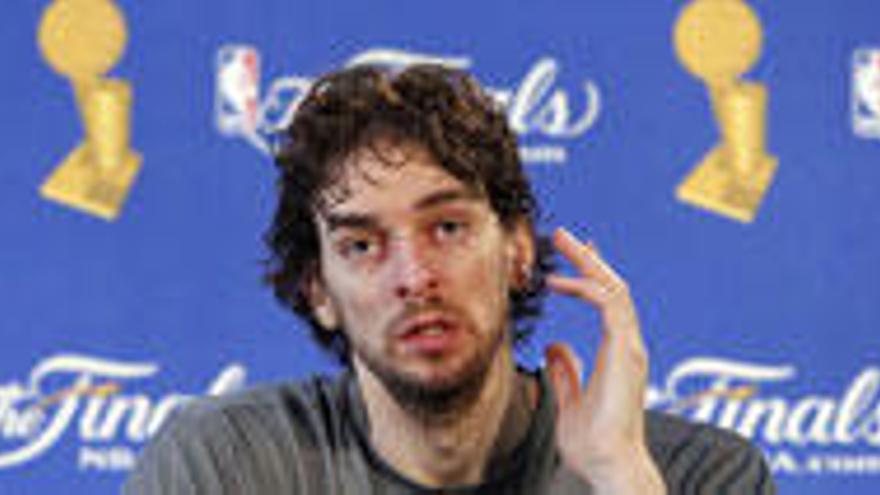 Gasol, en rueda de prensa.