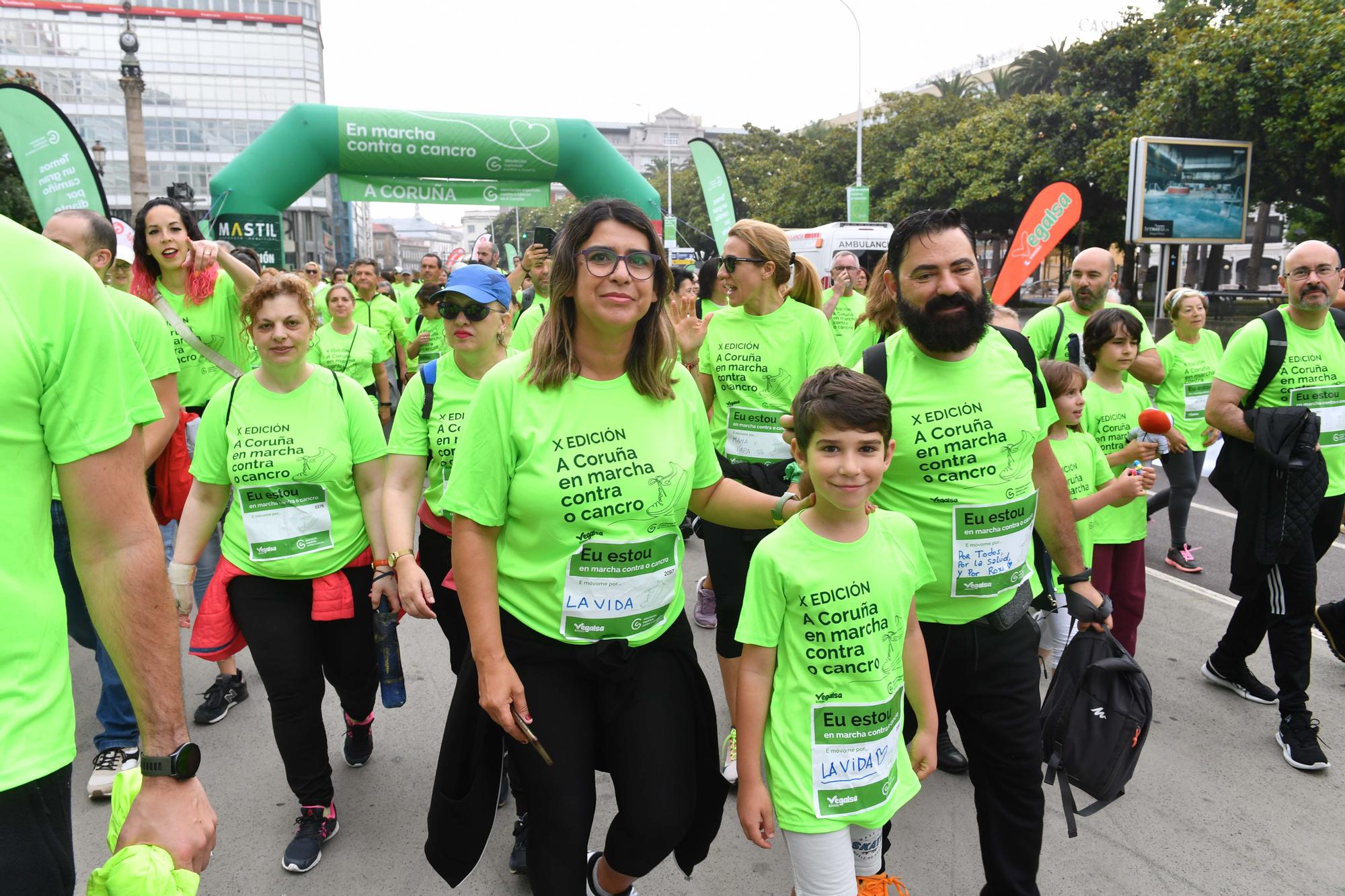 Más de 2.400 participantes en la Andaina Solidaria Contra o Cancro en A Coruña