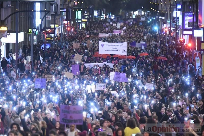 Manifestación por el Día de la Mujer en Murcia