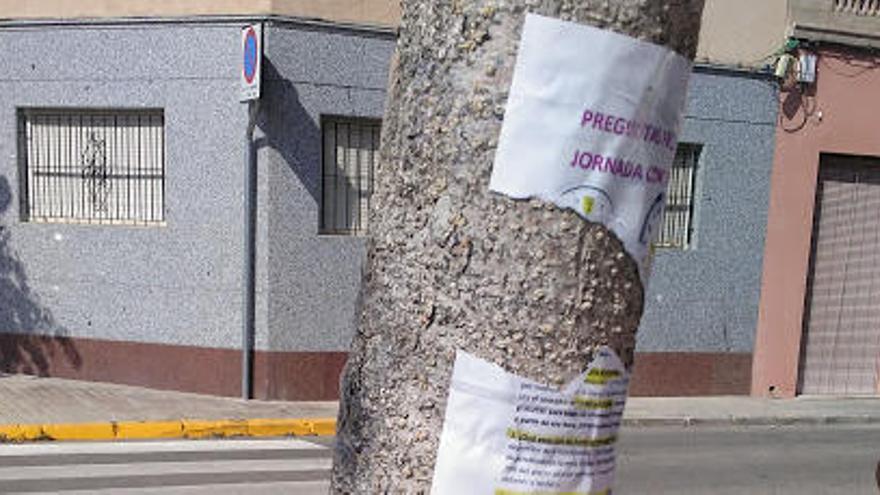 Rotura de carteles sobre la jornada continua en La Hoya