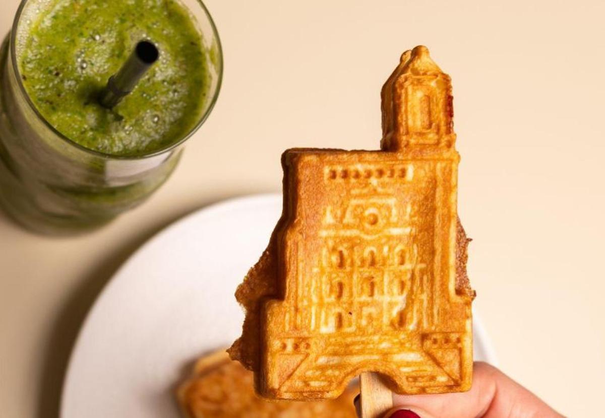 Gofre en forma de Catedral de Bubble In.