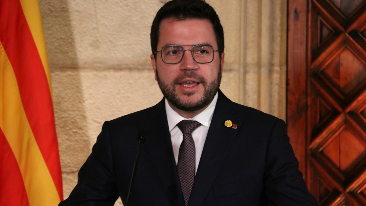 El president de la Generalitat, Pere Aragonès