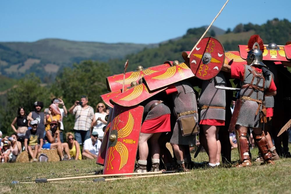 Batalla en la fiesta Astur romana en Carabanzo