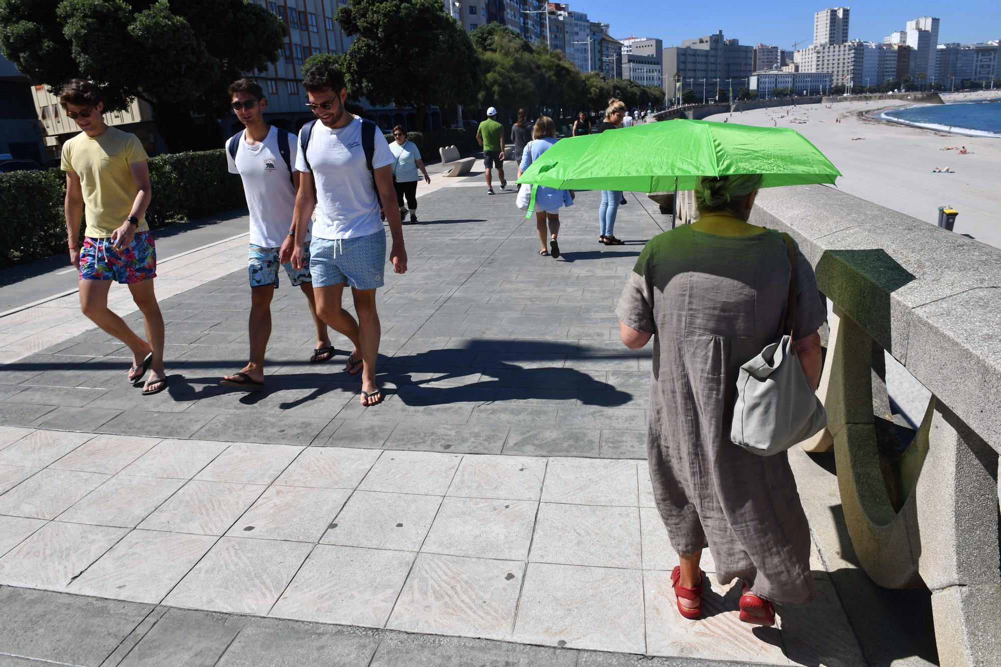 El calor aprieta en A Coruña