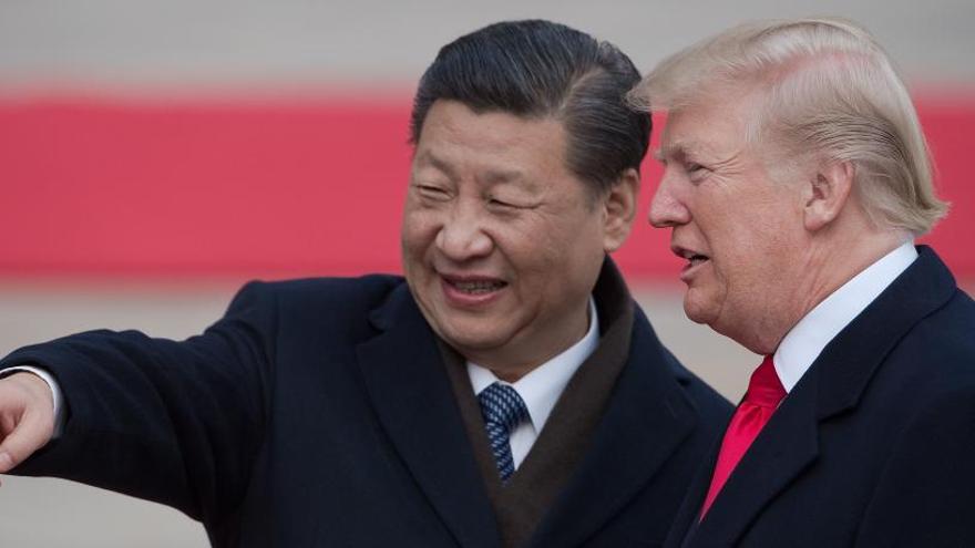 Trump con el presidente chino Xi Jinping.