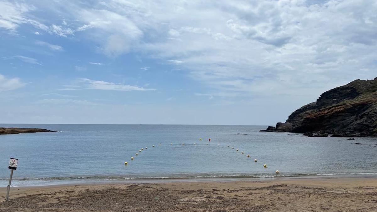 Zona en la que construirá el nuevo emisario de la Estación de Aguas Residuales (EDAR) Mar Menor Sur,