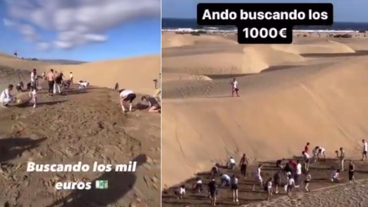 Disparate viral en las Dunas de Maspalomas: en busca de 1.000 euros