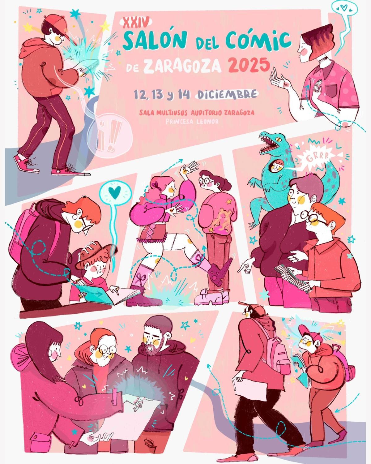 El cartel del XXIV Salón del Cómic de Zaragoza ha sido diseñado por Marina Velasco