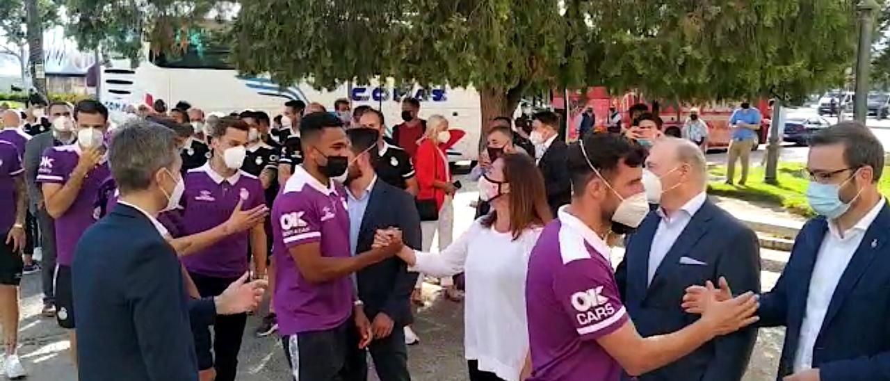 Así ha sido la recepción al RCD Mallorca en el Consolat de Mar