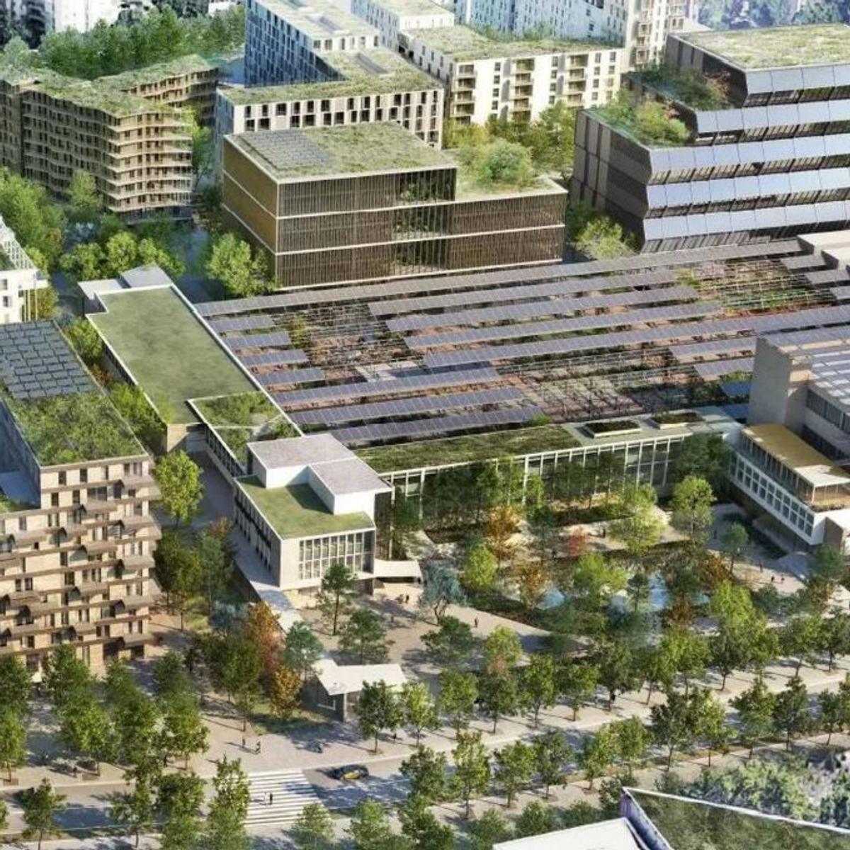 Un "jardí urbà" amb un llac recuperat i sis places