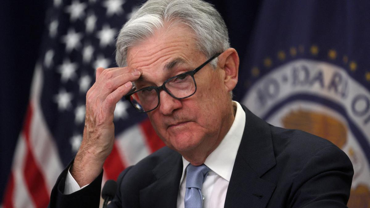 FILE PHOTO: Federal Reserve Board Chairman Jerome Powell holds a news conference about the latest U.S. Fed policy decision
