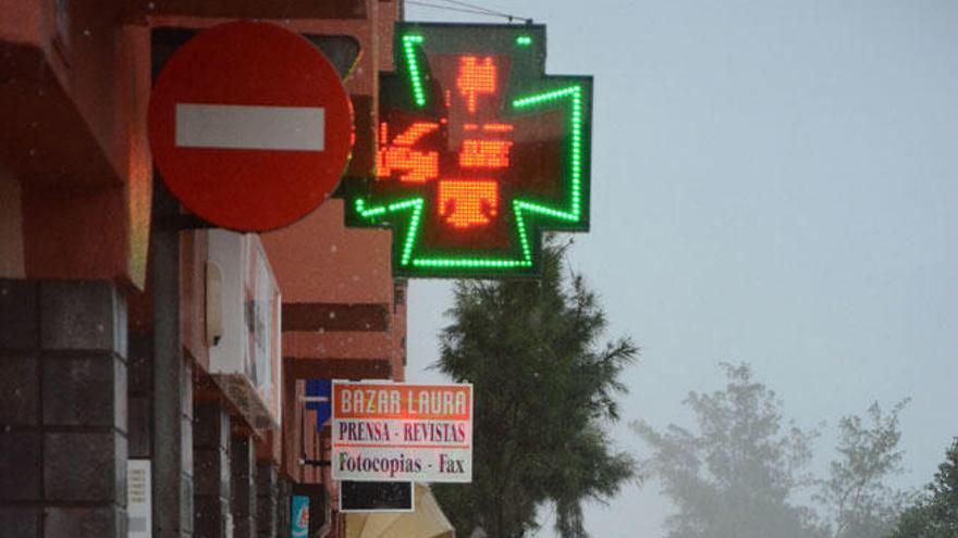 Riada en una de las calles del barrio de La Garita, ayer.