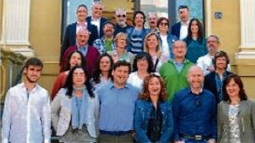 Bargués amb alguns dels membres de la llista d&#039;ERC, ahir