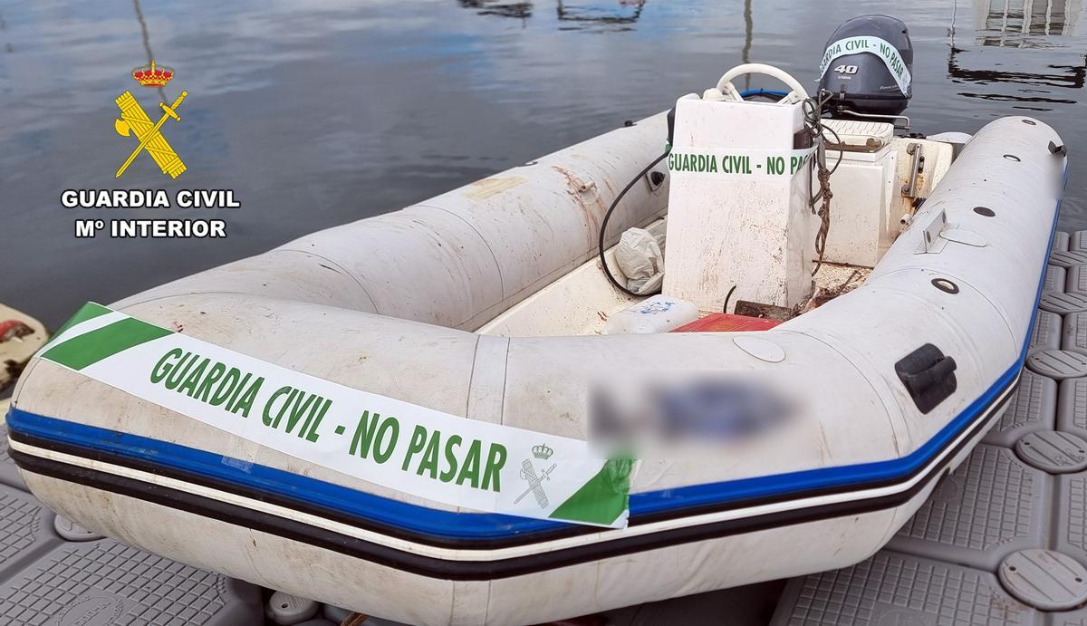 La embarcación intervenida.
