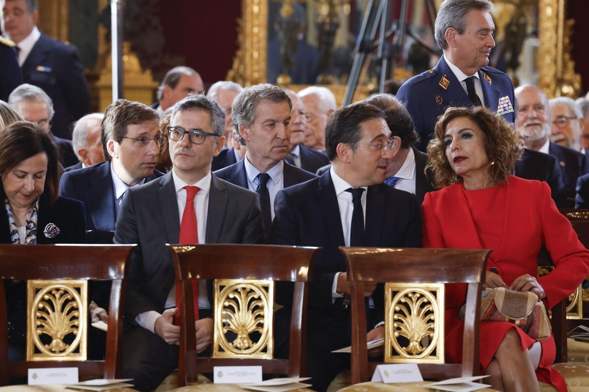 Acto en el Palacio Real por los 50 años de Monarquía. Acto en el Palacio Real por los 50 años de Monarquía.