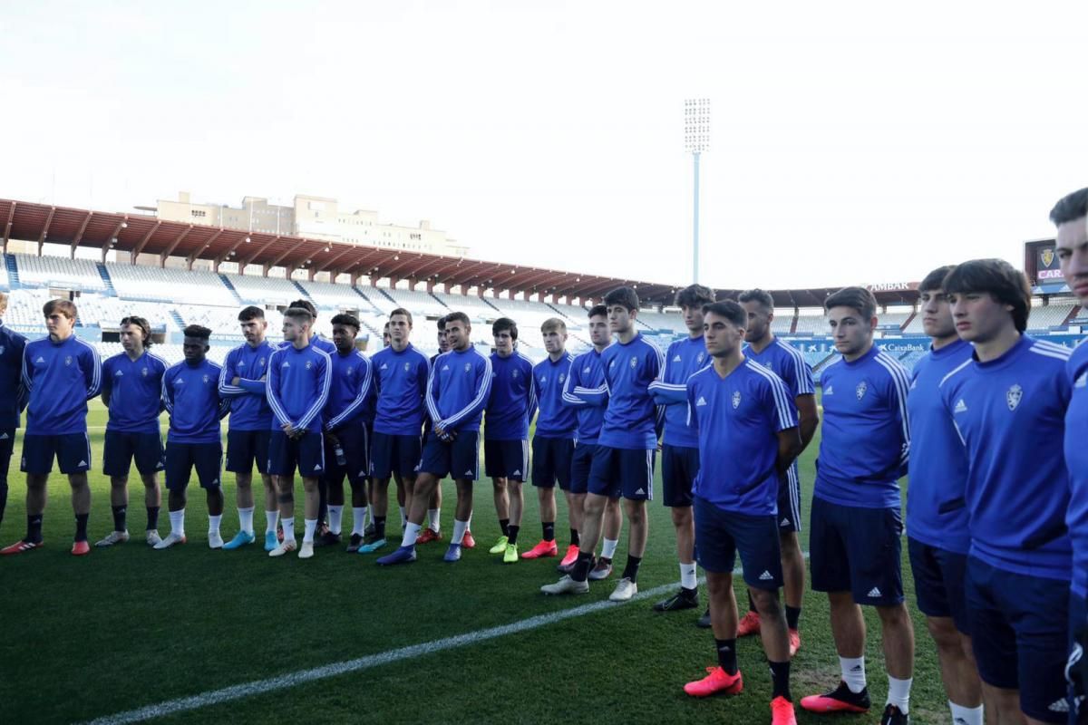 Entrenamiento del Real Zaragoza juvenil